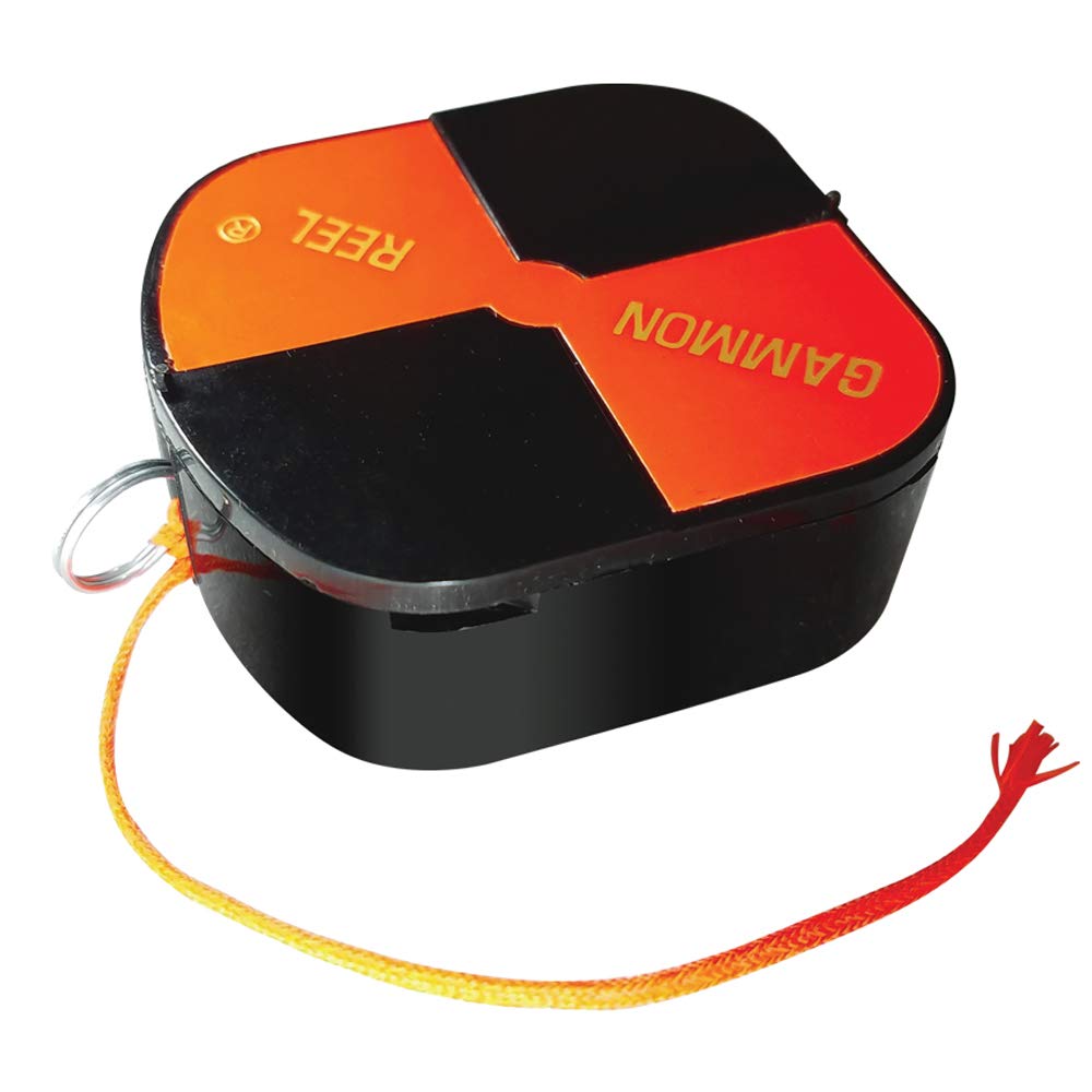 LO Ink Specialties Gammon Reel 012B with red cord and hi-vis target for quick plumb