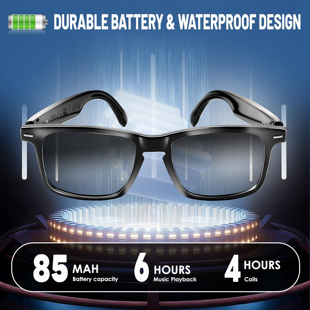 Loangyunfone AI Smart Glasses two frame sizes for comfortable fit