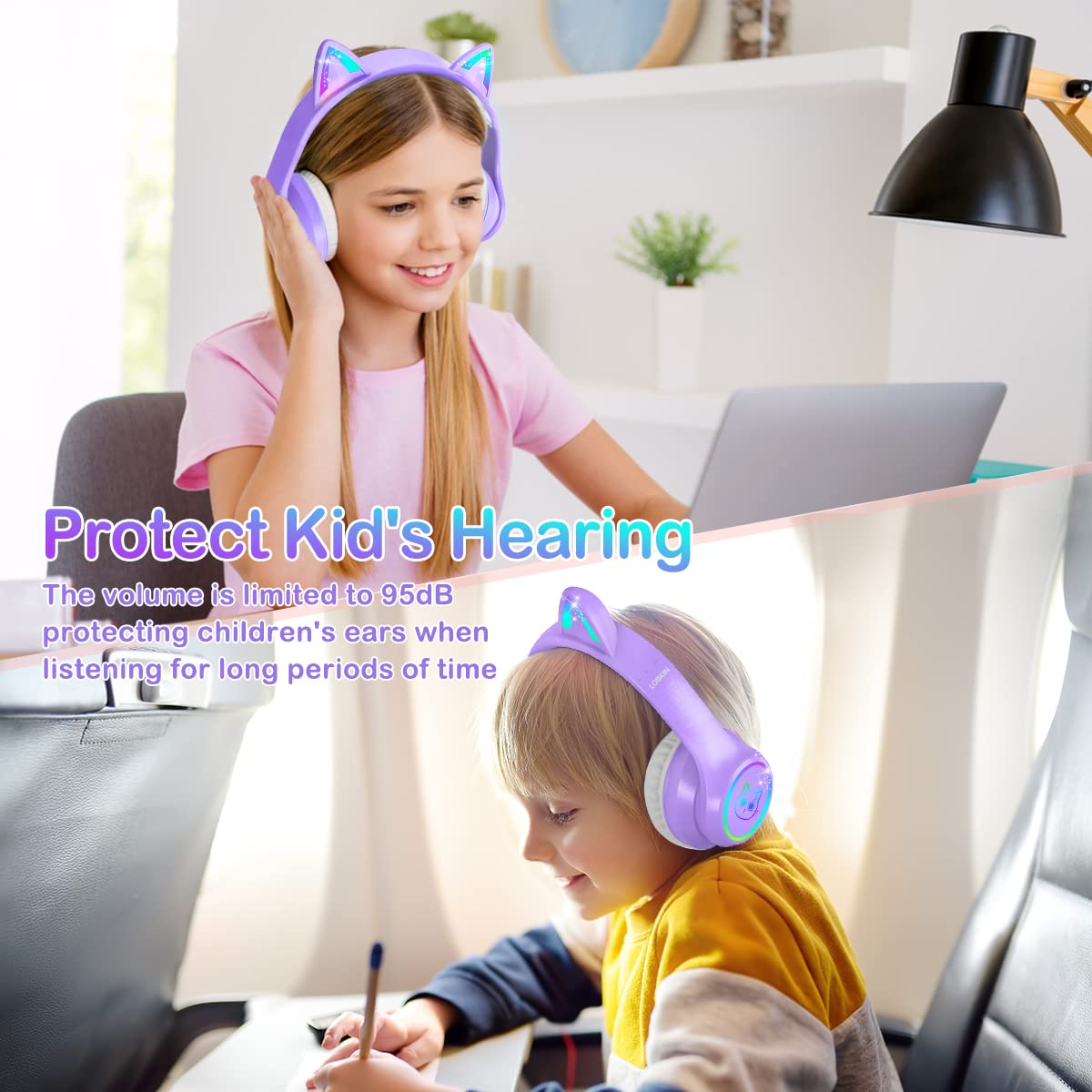 LOBKIN dual mode offers wireless and wired listening when power runs low