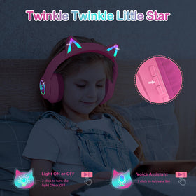LOBKIN adjustable headband fits growing kids for comfortable wear.