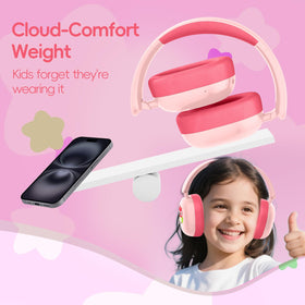 LOBKIN Kids Headphones 85 dB safe volume protection for kids