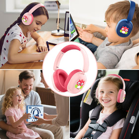 LOBKIN Kids Headphones Bluetooth 6.0 dual-mode for wireless or wired use