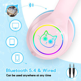 LOBKIN Kids Headphones in foldable design for easy travel and storage.