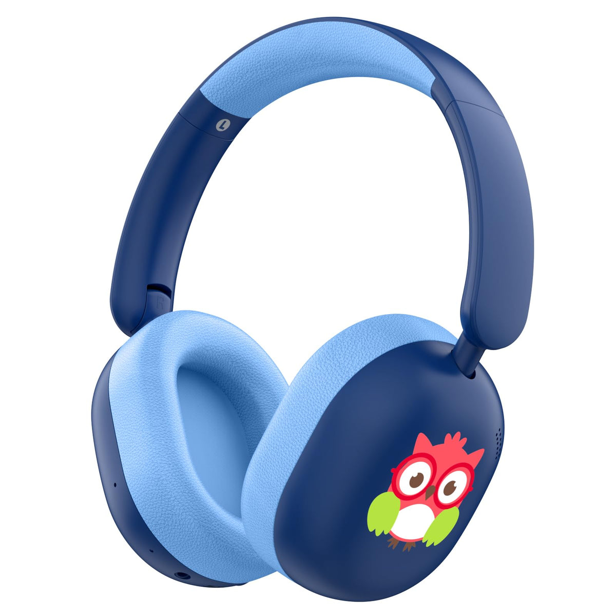 LOBKIN Kids Headphones front view with foldable frame and soft cushions.