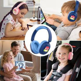 LOBKIN Kids Headphones safe volume label indicating 85 dB.