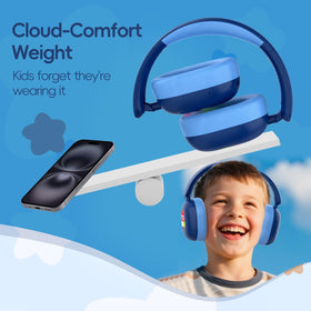 LOBKIN Kids Headphones USB-C charging.