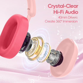 LOBKIN Kids Headphones wired 3.5mm jack for devices without Bluetooth
