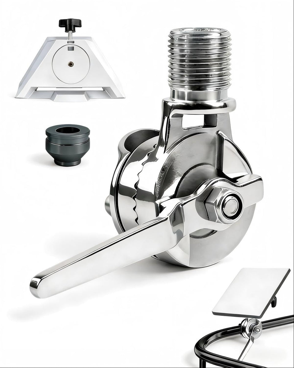LOBOTOKO mount on rail showing secure attachment and corrosion resistance