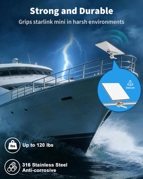 LOBOTOKO lifestyle shot on yacht deck showing reliable at-sea mounting