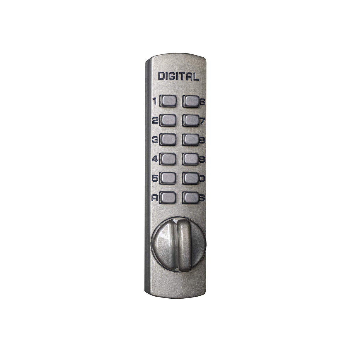 Lockey C150 mechanical deadbolt with surface-mount hook-bolt for sliding doors