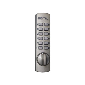 Lockey C150 mechanical deadbolt with surface-mount hook-bolt for sliding doors