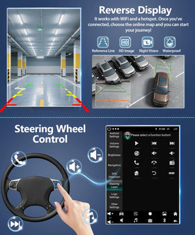Loddery rearview camera support helps safer parking and guidance.
