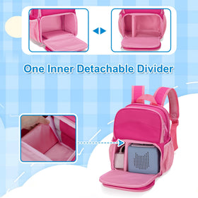 LoDrid Tonie Box Backpack headphone pocket for easy on-the-go access.
