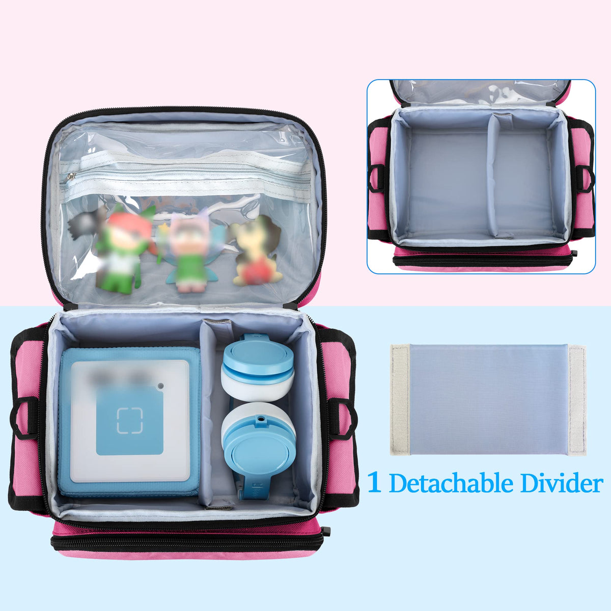 LoDrid interior divider shows padded section for organized gear