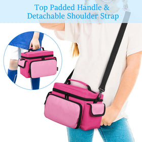 LoDrid bag side pockets storing chargers and small items