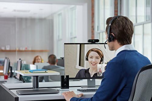 Logitech BRIO webcam with RightLight HDR for clear streaming in varying lighting