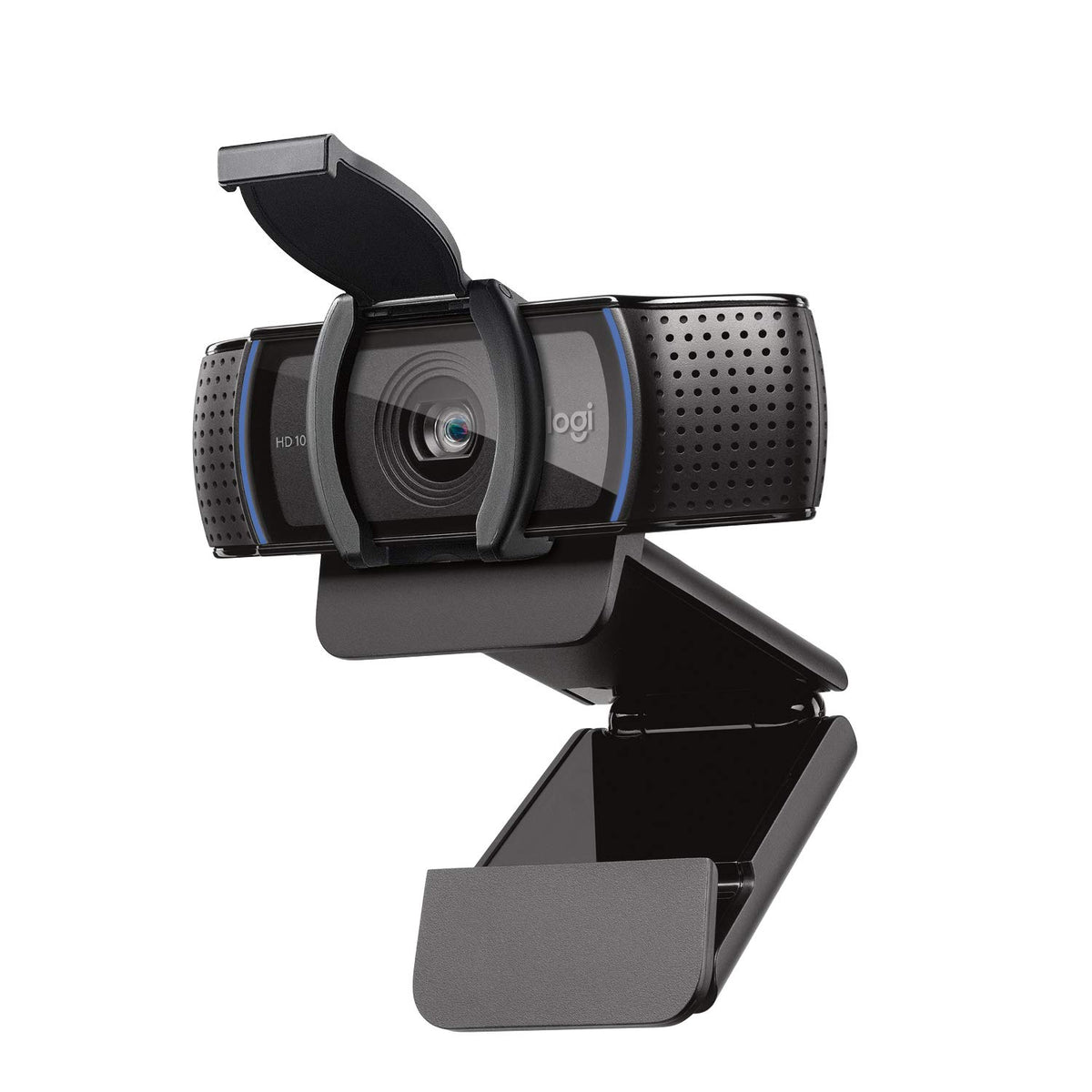 Logitech C920S front view showing webcam and built-in microphones for clear calls