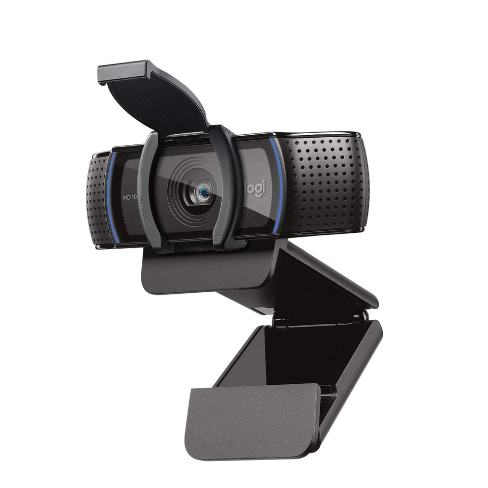 Logitech C920S front view showing webcam and built-in microphones for clear calls