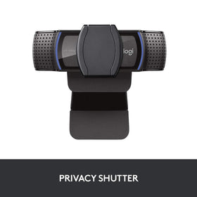 Logitech C920S mounted on laptop demonstrating easy clip fit and angle control