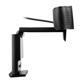 Logitech C930e lens closeup showing optics quality and sharp video benefit