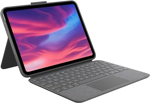Oxford Grey Logitech Combo Touch case demonstrating durability.