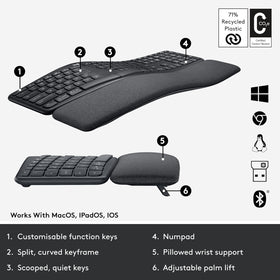 Logitech Ergo K860 compatibility with Windows and Mac