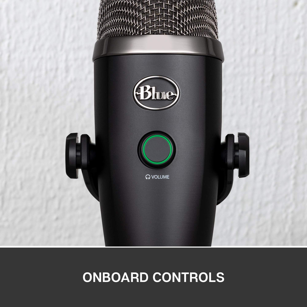 Compact Blue Yeti Nano design with blackout finish for space saving