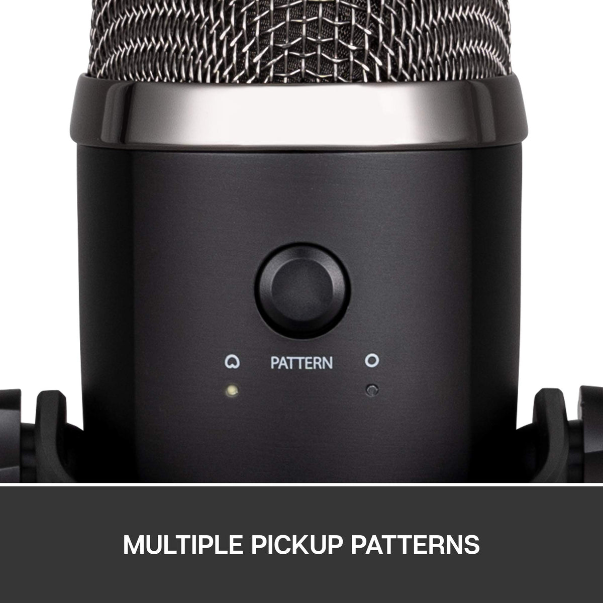 Blue Yeti Nano on desk in a compact streaming setup
