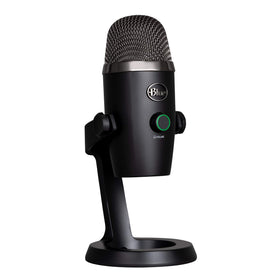 Logitech for Creators Blue Yeti Nano microphone front view for crisp broadcasts