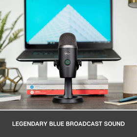Blue Yeti Nano side controls and matte finish for quick adjustments