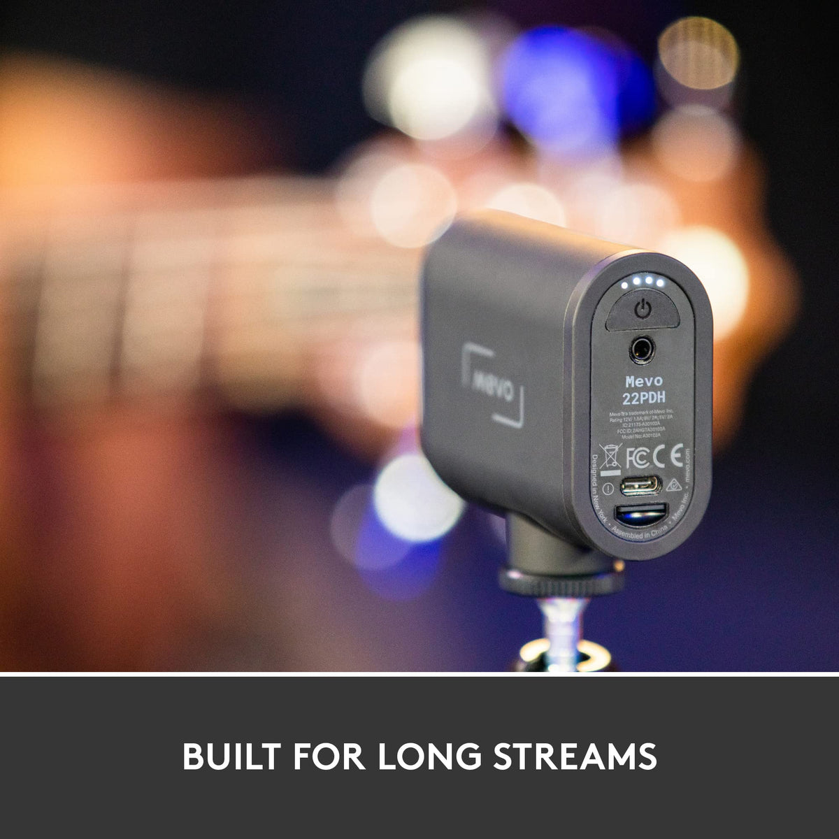 Logitech G Mevo Start 3-Pack built-in battery supports up to six hours of streaming.