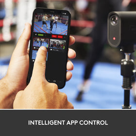 Logitech G Mevo Start 3-Pack Mevo Multicam App controls for Auto-Director and smooth edits.