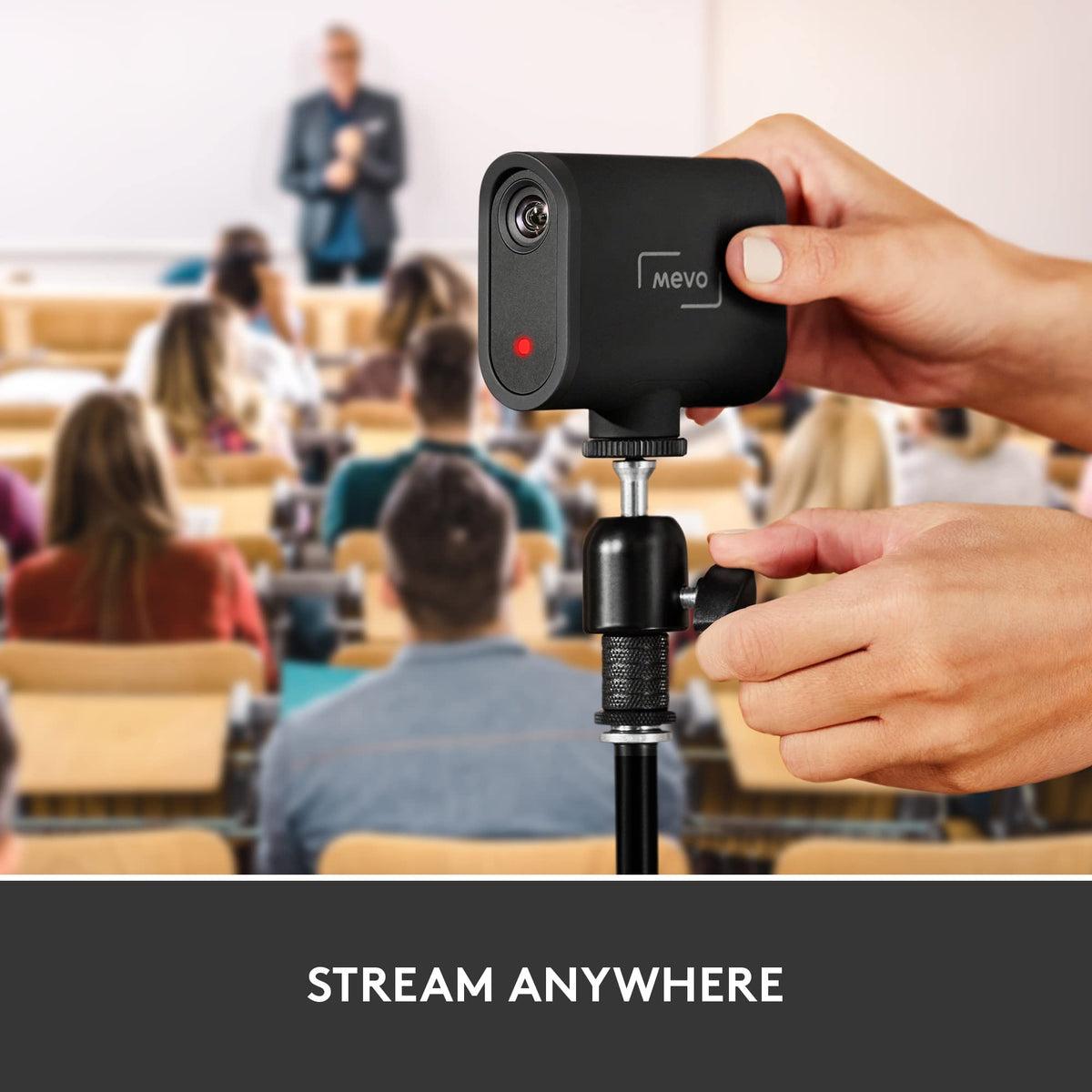 Logitech G Mevo Start 3-Pack wireless streaming enables on-the-go broadcasting anywhere with Wi-Fi.