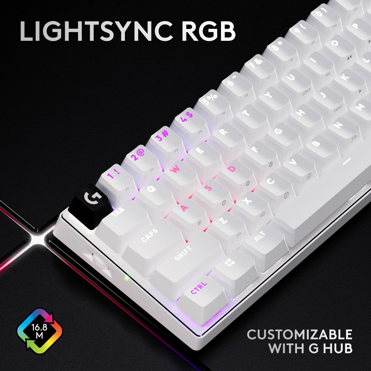 Logitech G PRO X 60 Lightspeed carrying case supports tournament portability.