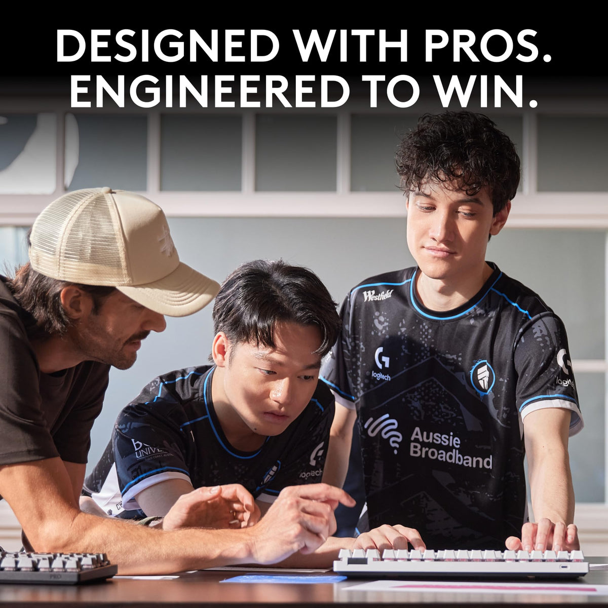 Logitech G Pro X TKL on a clean desk shows space-saving tenkeyless form.