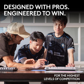 Logitech G PRO X TKL Lightspeed keyboard side profile highlighting slim footprint for desks.