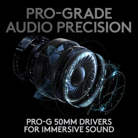 Logitech G PRO X Wireless 2.4 GHz Lightspeed range supports reliable wireless freedom
