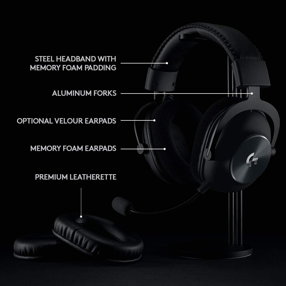 Logitech G PRO X Wireless 50mm driver imaging for accurate game audio