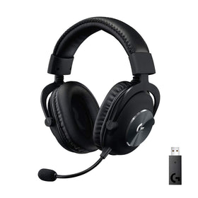 Logitech G PRO X Wireless headset front view showing sturdy build for long gaming sessions