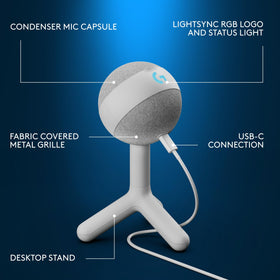 Logitech G Yeti Orb connected via G HUB for full gear control.