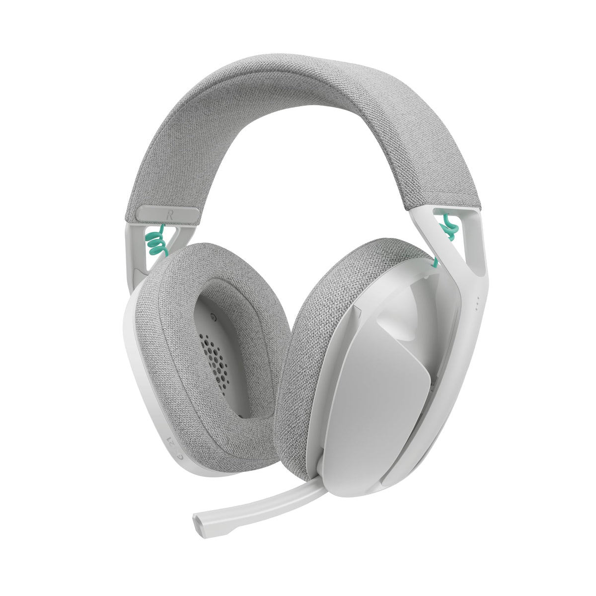 Logitech G321 headset in box showing quick PC setup and unboxing view