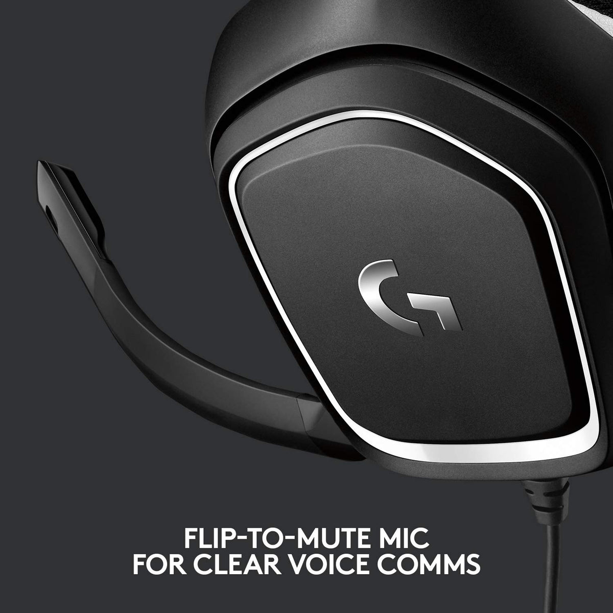 Logitech G sports-mesh earcup detail for breathable long-wear comfort