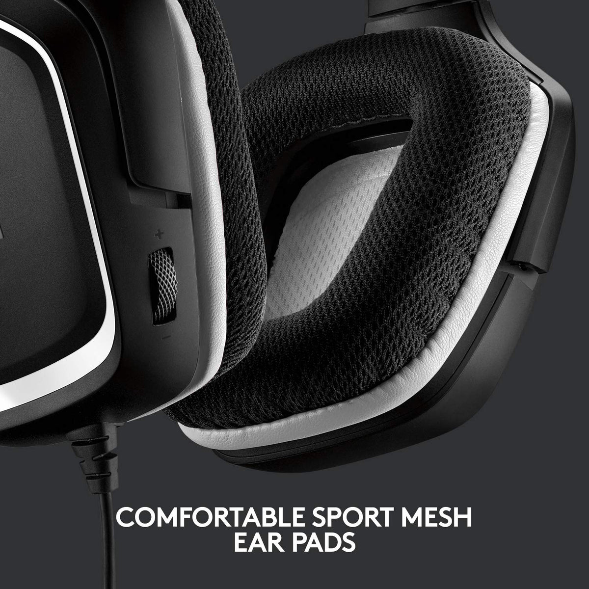 Logitech G headset connected to controller showing multi-platform compatibility
