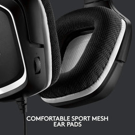 Logitech G headset connected to controller showing multi-platform compatibility