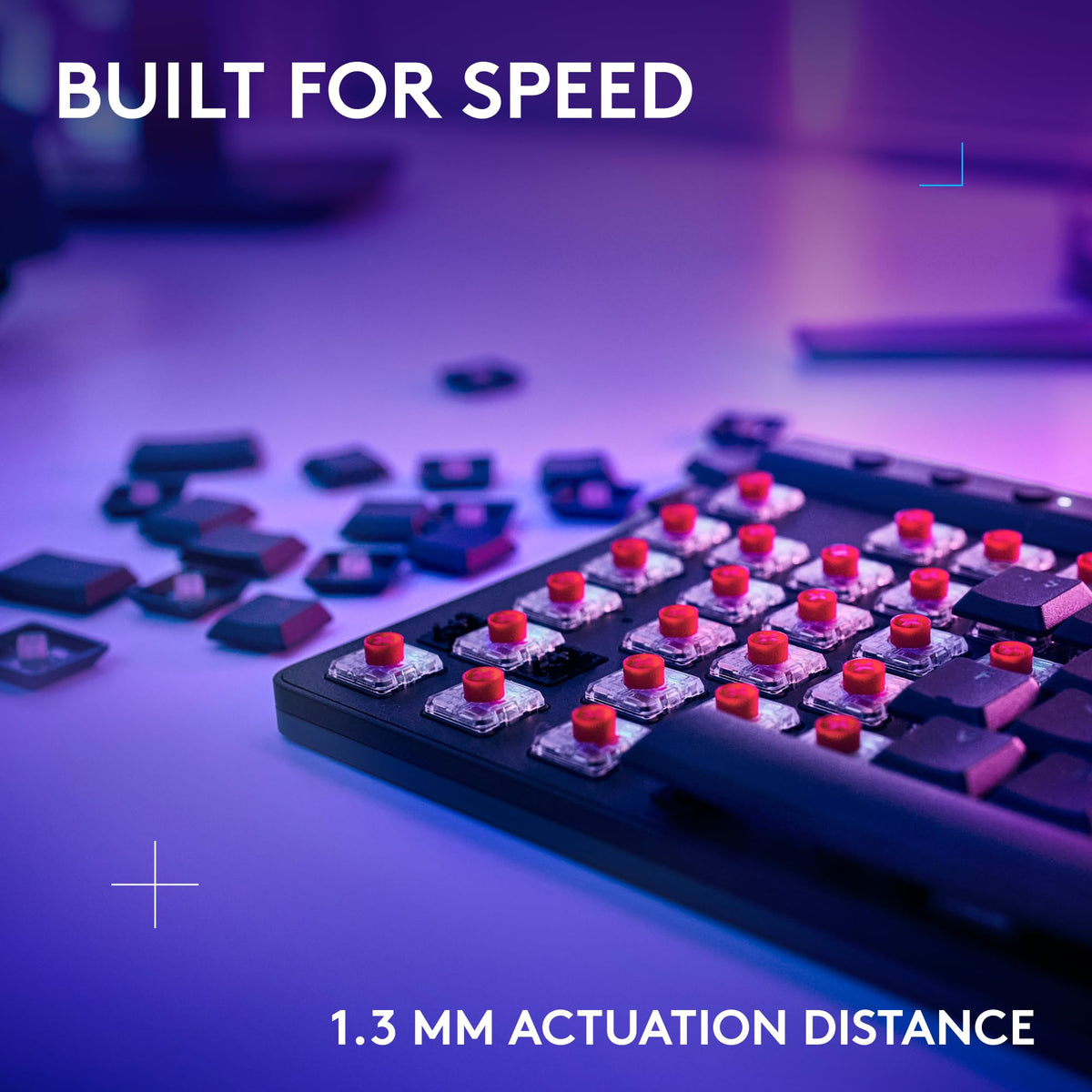 Logitech G515 double-shot PBT keycaps for durability and premium feel