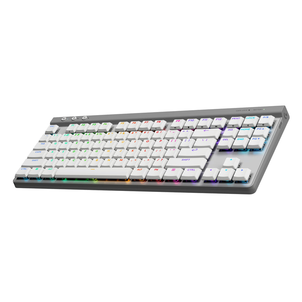 Logitech G515 Lightspeed TKL layout for compact gaming setup and desk space