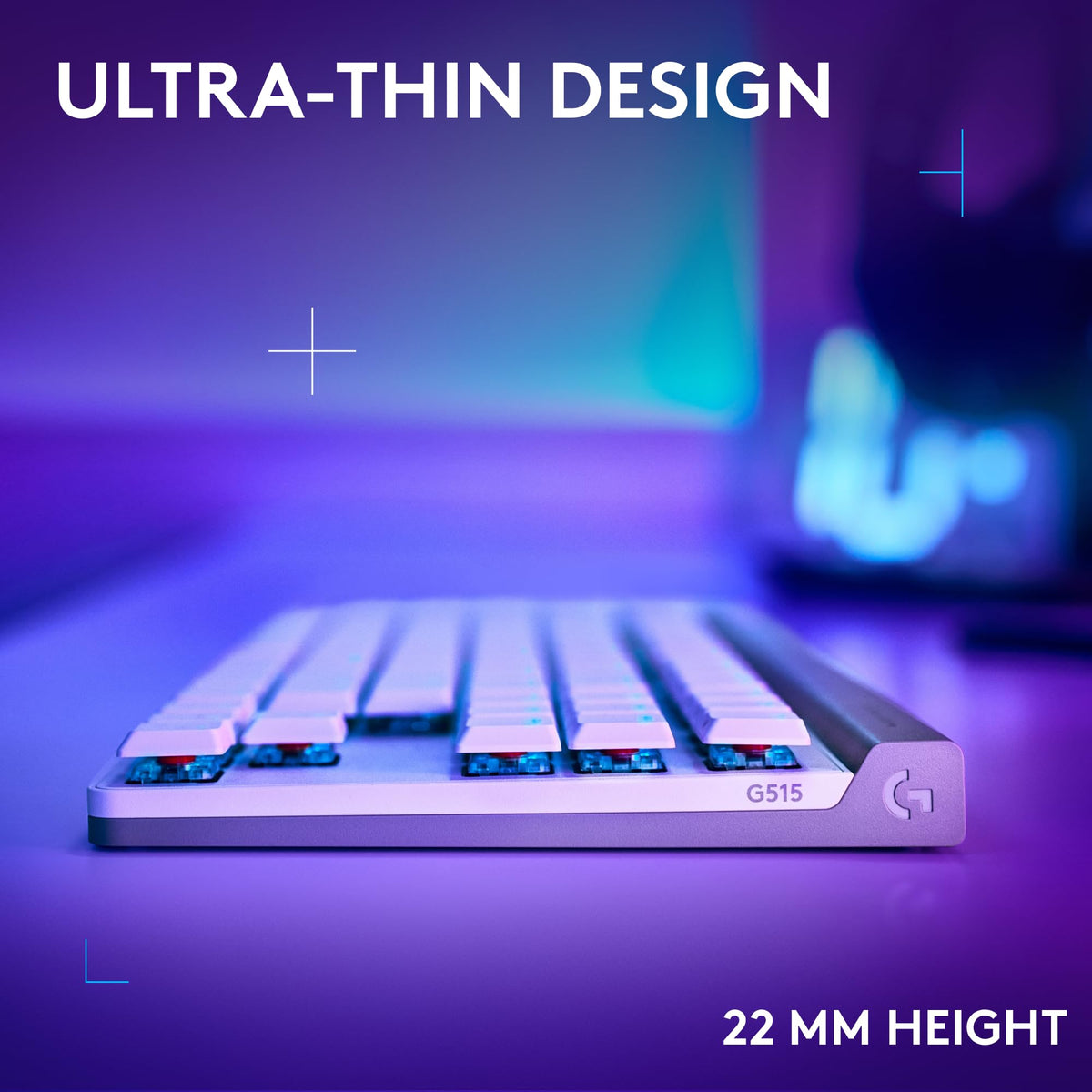 G515 LIGHTSYNC RGB lighting with millions of colors and vibrant effects