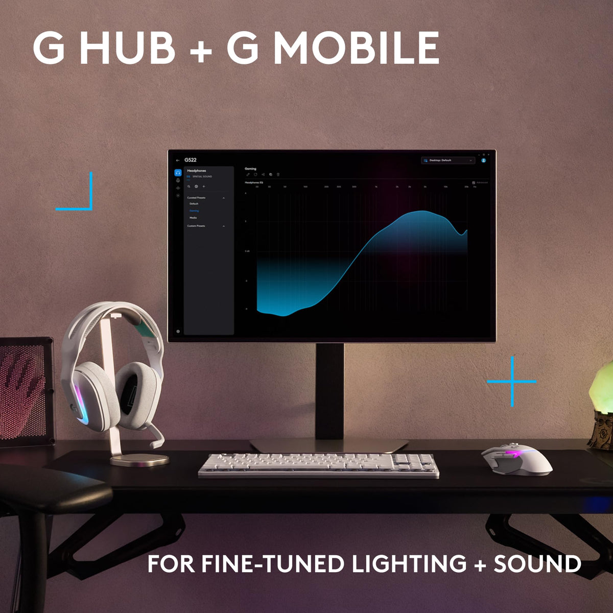 Logitech G522 battery life up to 60 hours with lighting off