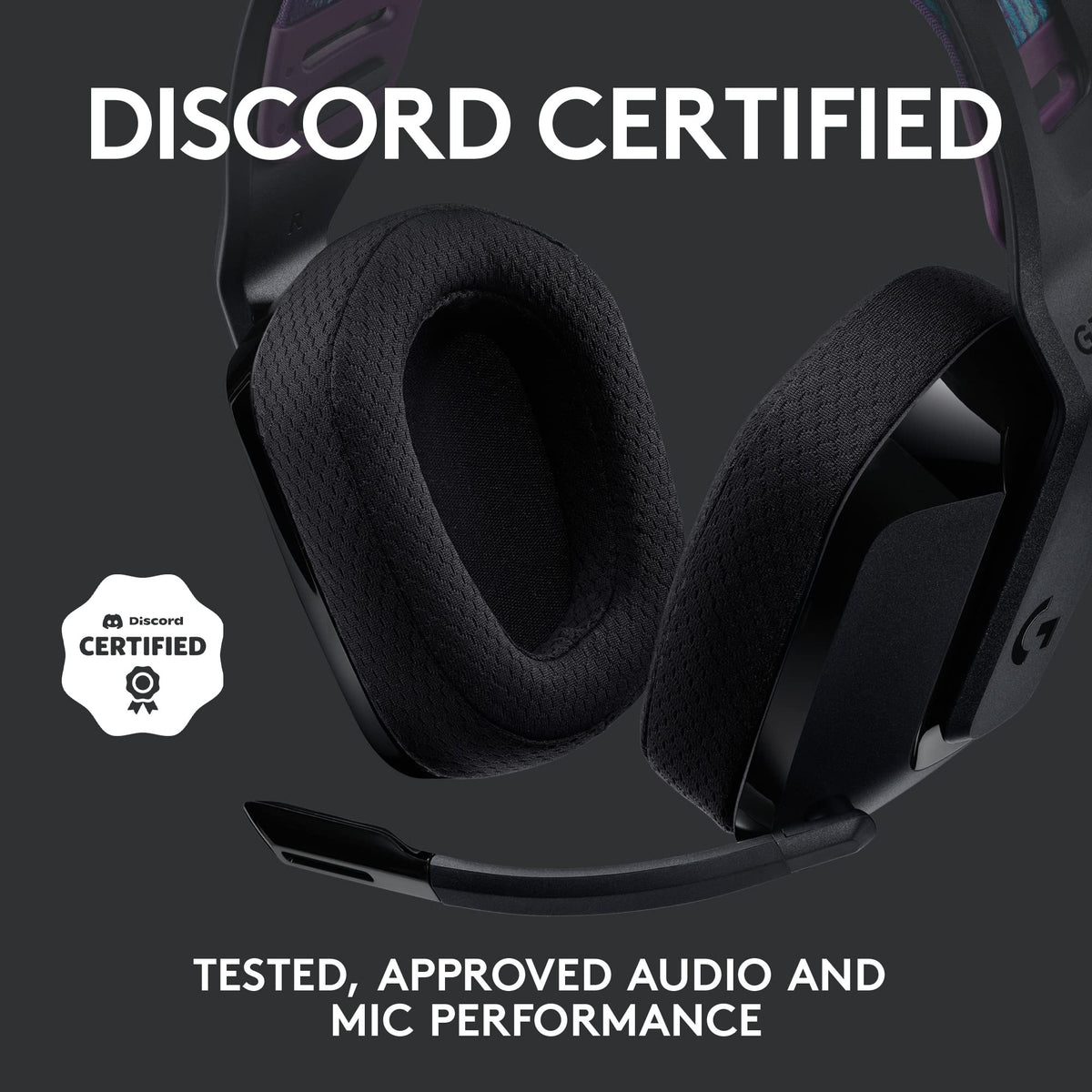 Logitech G535 renewed packaging indicating certified refurbishment.