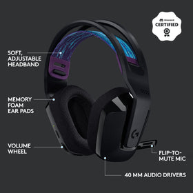 Logitech G535 weighs 236 grams for light, comfortable sessions.